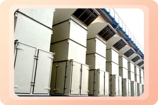 فن های سایلنسر نیروگاهی مکش و دهش-پروژه نیروگاه 29 مگاواتی سبا